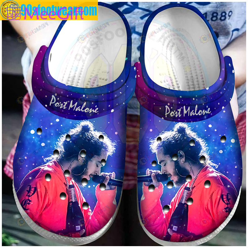 Crocs outfit - post malone crocs galaxy rap music classic clog shoes - 1917 Crocs Outfit