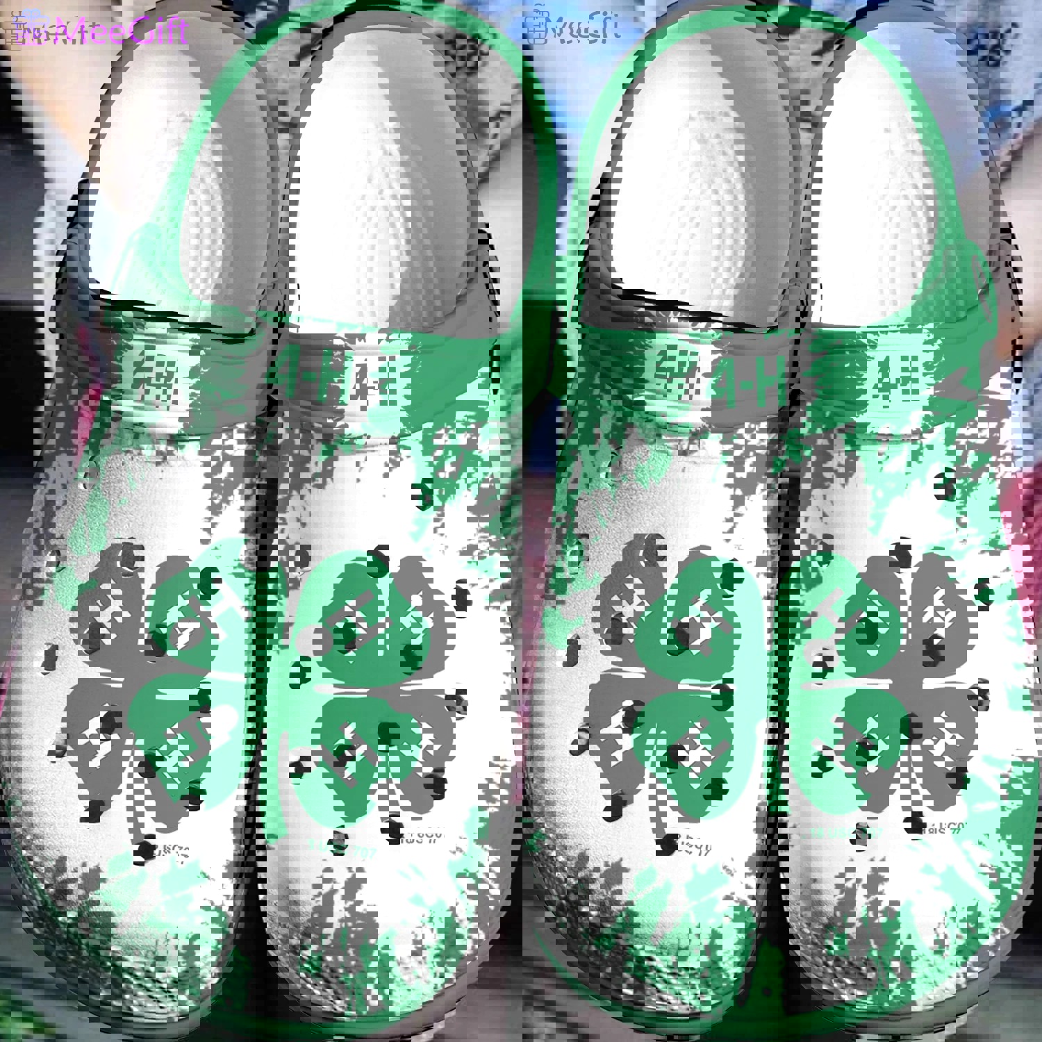 Crocs outfit - st patrick’s day 4h shamrock leaf irish crocband crocs shoes - 2063 Crocs Outfit