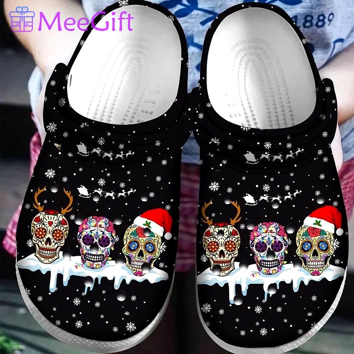 Crocs outfit - sugar skull christmas crocs crocband clog shoes for men women - 2130 Crocs Outfit
