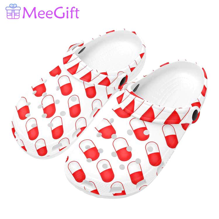 Crocs outfit - white nurse pills nursing crocs clogs shoes - 2258 Crocs Outfit