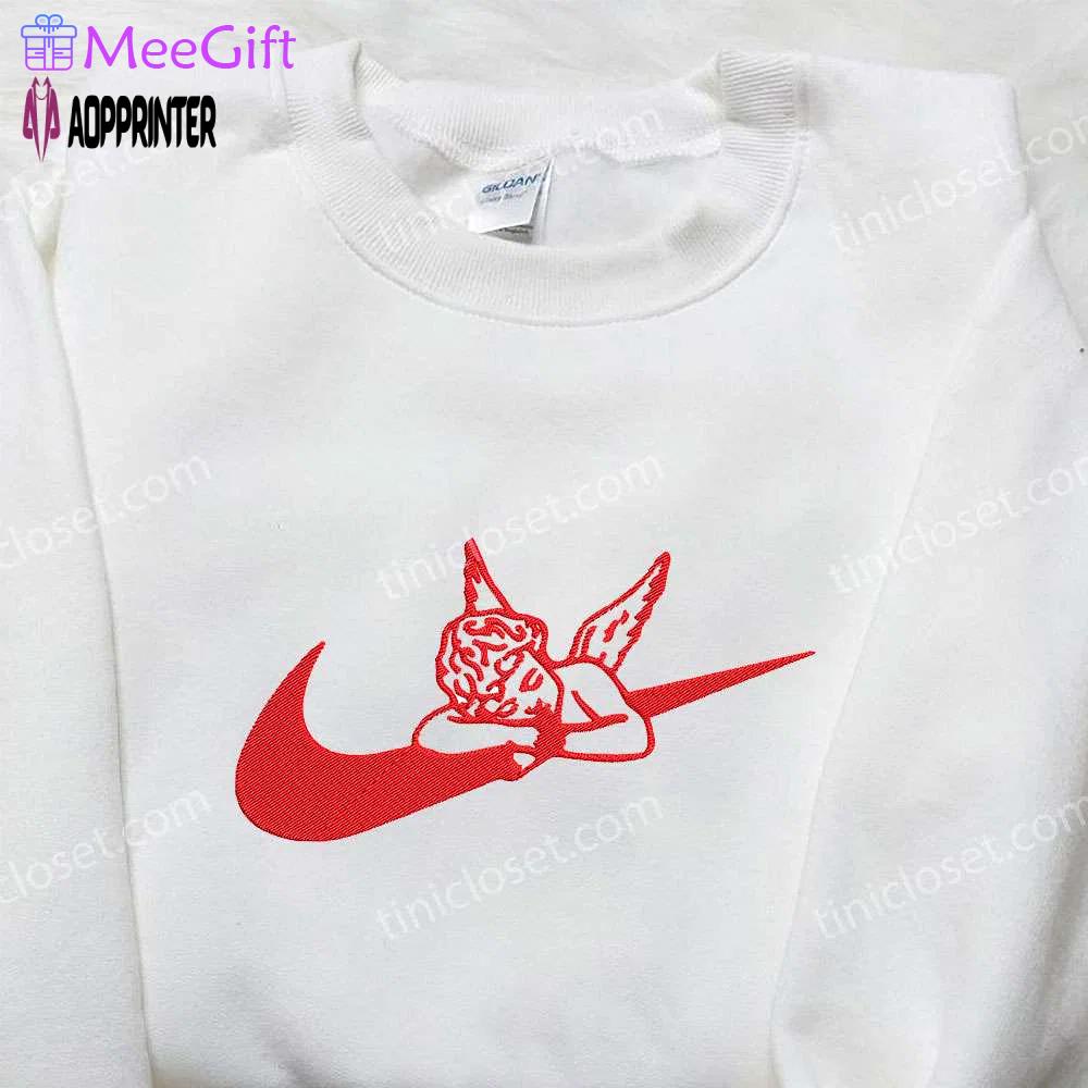 Cupid x nike embroidered shirt: valentine s custom nike shirt Embroidered Shirt