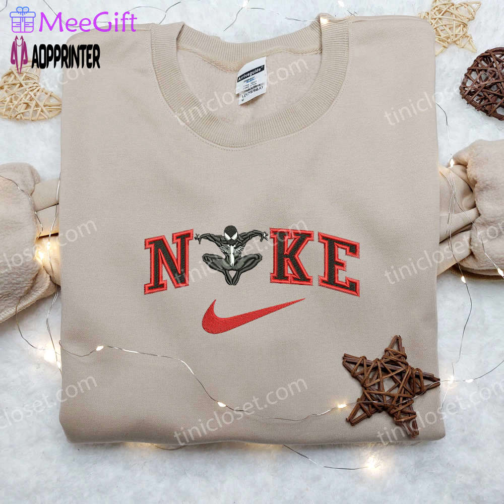 Custom venom x nike embroidered shirt – marvel venom shirt Embroidered Shirt