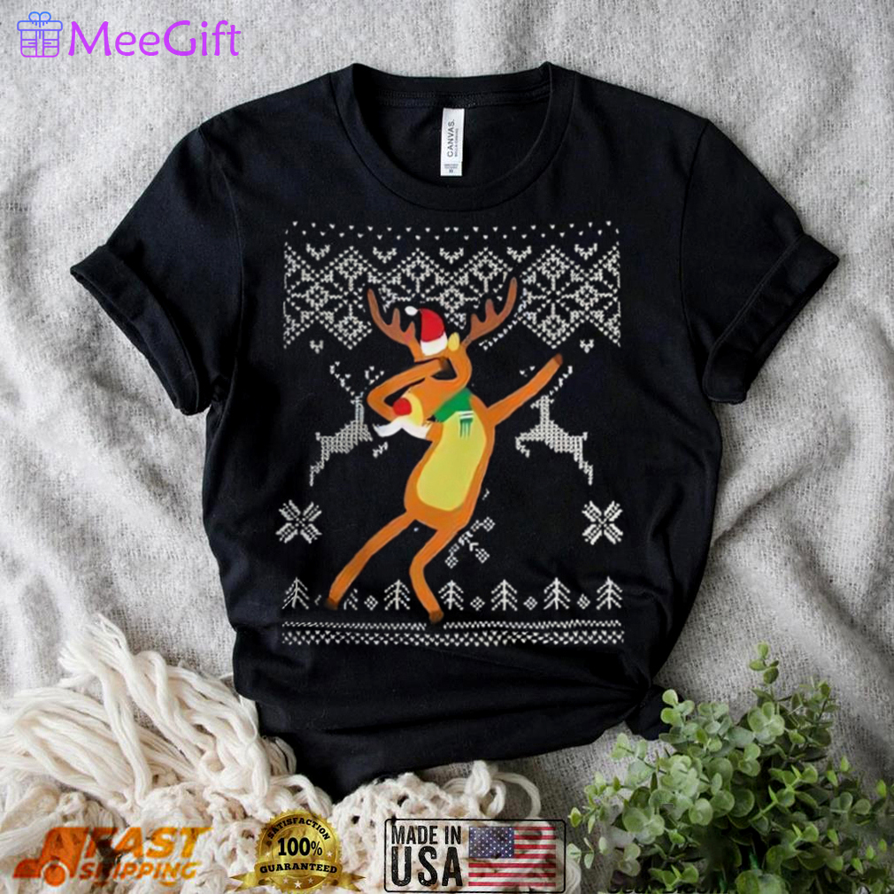 Dabbing reindeer ugly t shirt christmas gift Christmas Ugly Sweater
