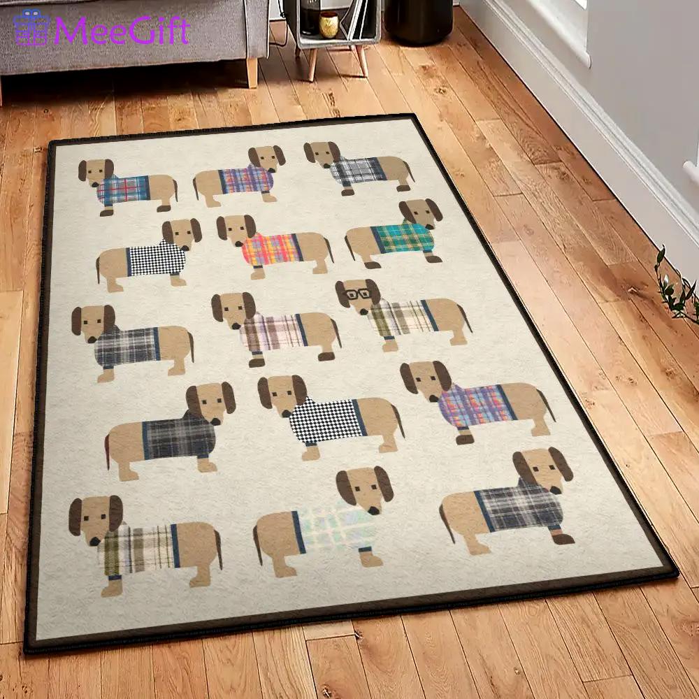 Dachshund dog indoor outdoor carpet, dachshunds gs cl rug Rectangle Rug