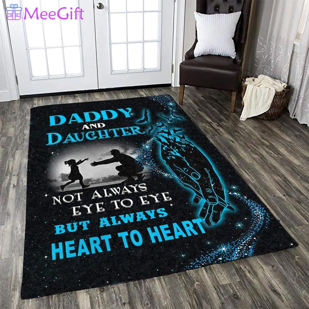 Daddy and dauchther area rug living room rug home decor home decor bedroom living room Rectangle Rug