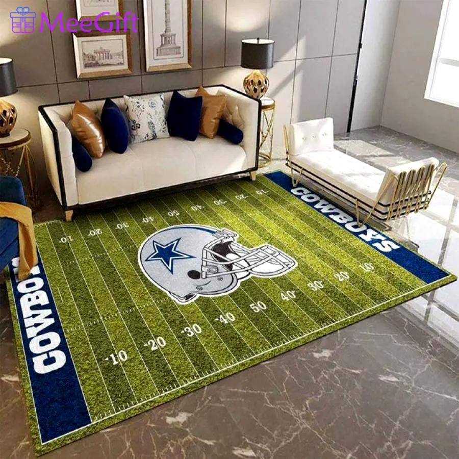 Dallas cowboys area rug living room rug home decor nfl football rb7a8e7e8220 Rectangle Rug