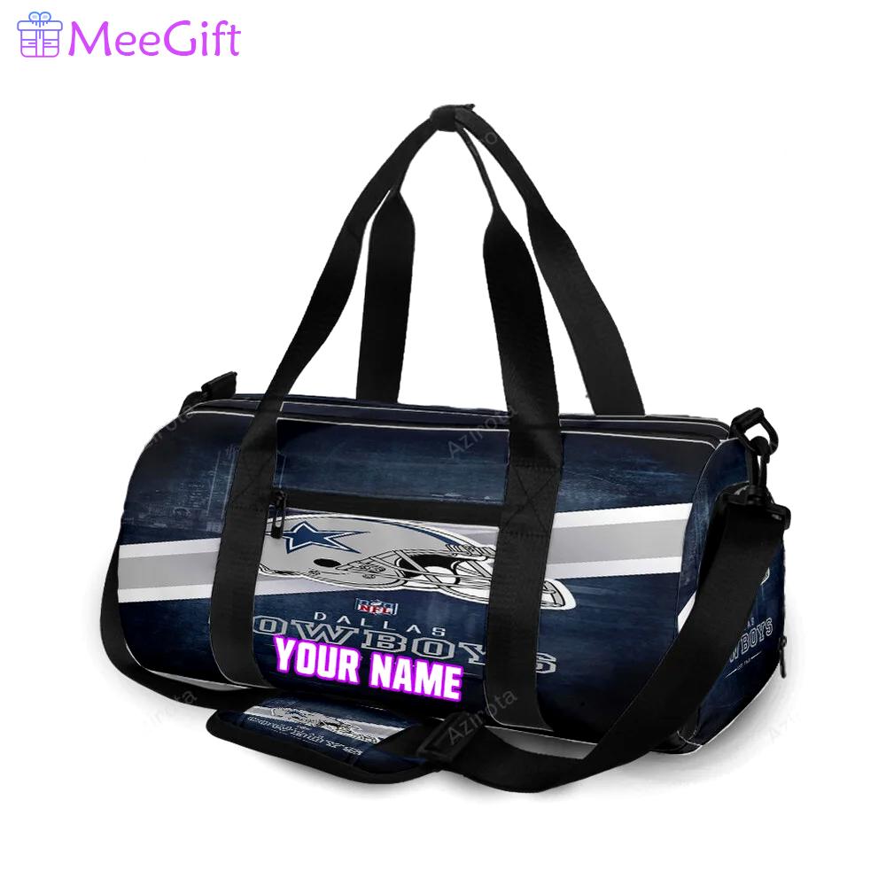 Dallas cowboys est 1960 helmet city personalized name travel bag gym bag 189 Travel Bag