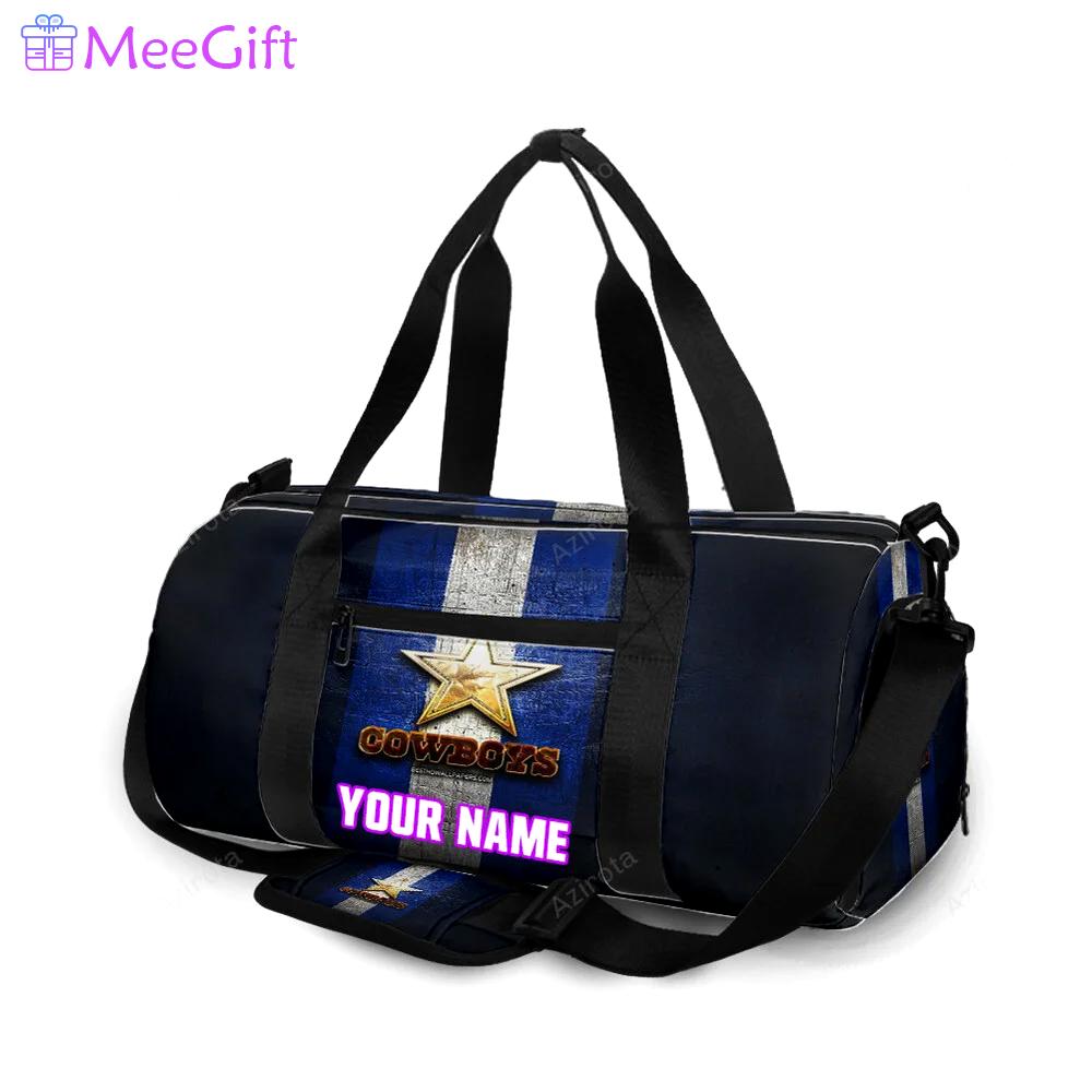 Dallas cowboys golden star personalized name travel bag gym bag 207 Travel Bag