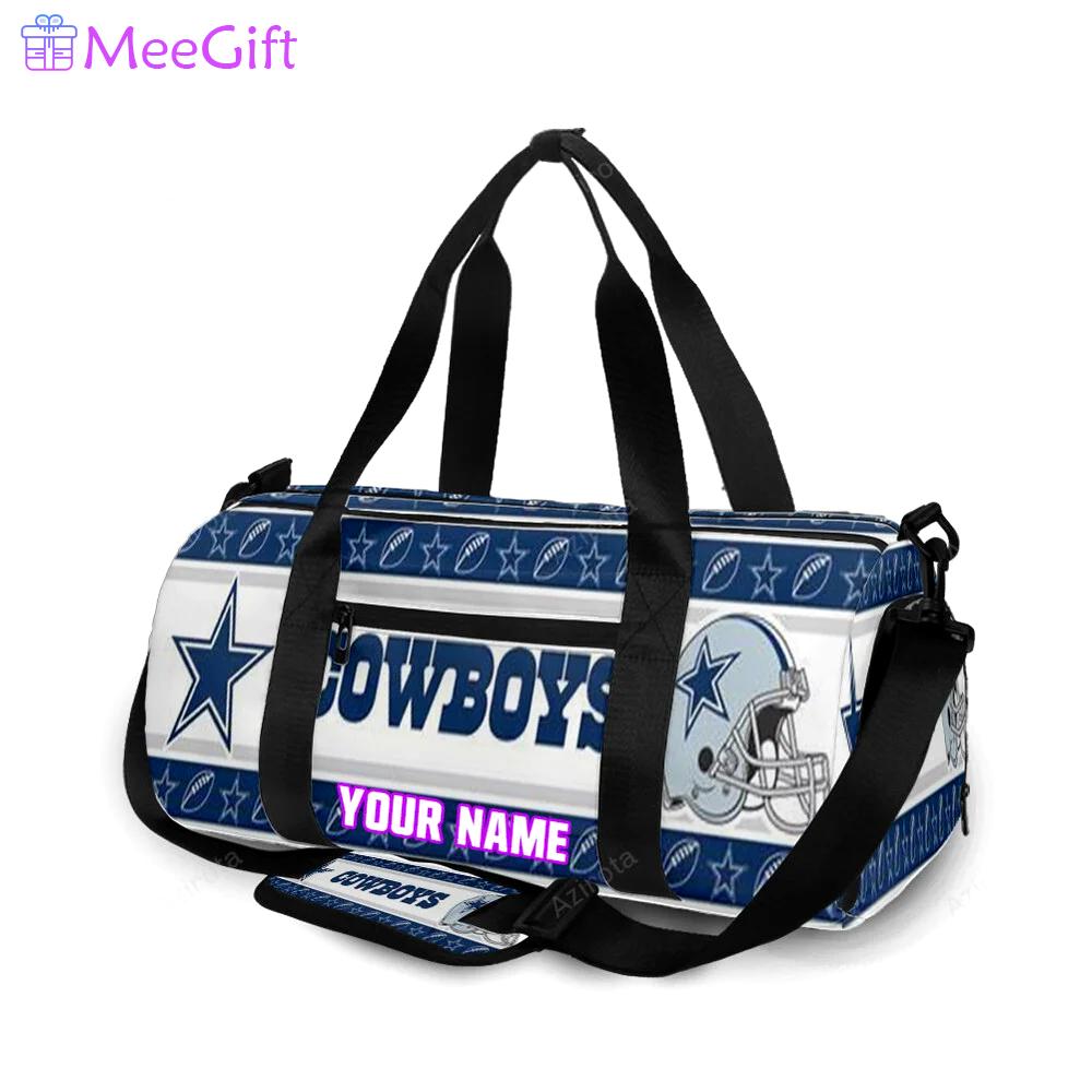 Dallas cowboys helmet star personalized name travel bag gym bag 952 Travel Bag