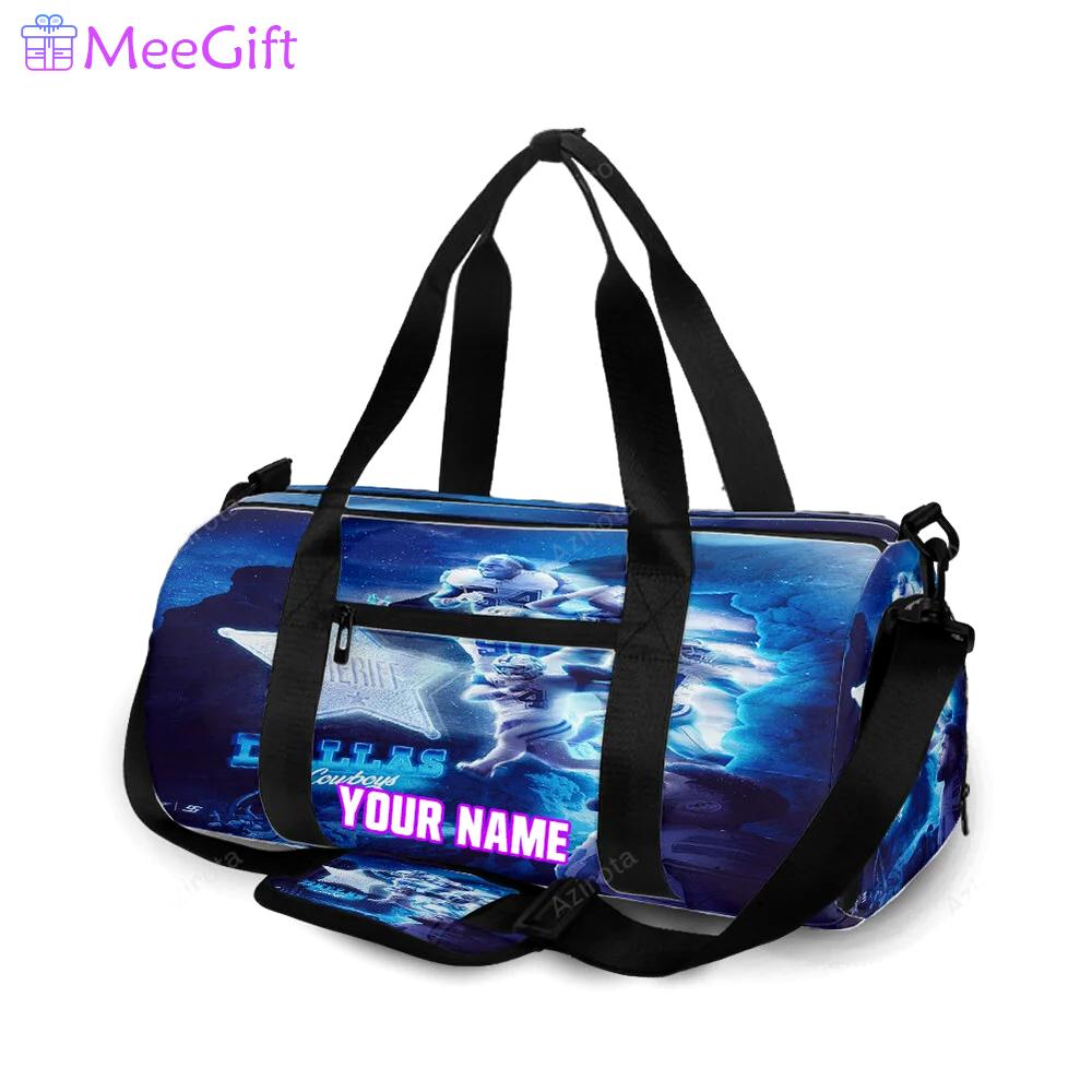 Dallas cowboys players running night personalized name travel bag gym bag 1561 Travel Bag