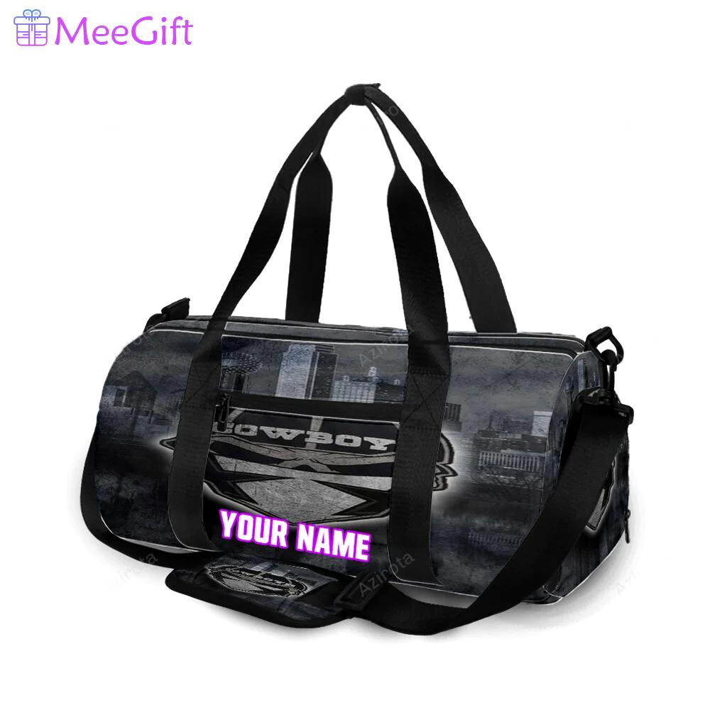Dallas cowboys skull wearing mask city personalized name travel bag gym bag 193 Travel Bag