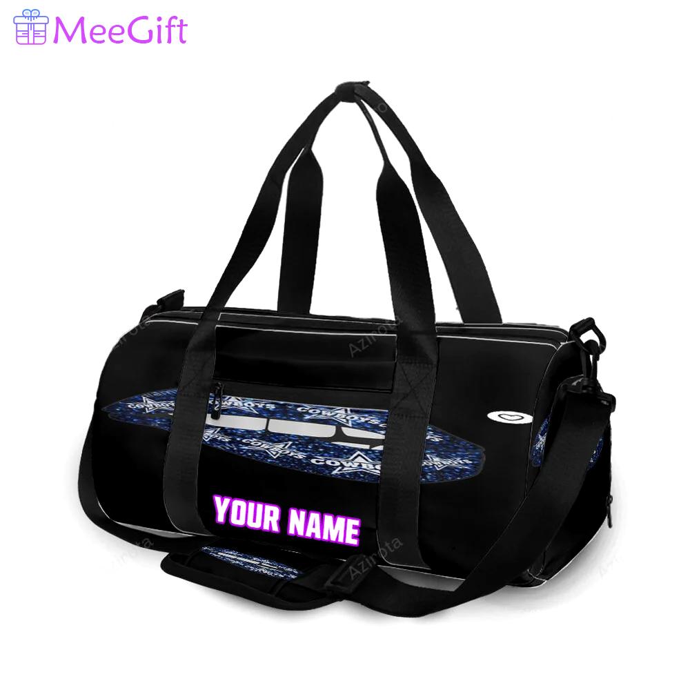 Dallas cowboys star lips personalized name travel bag gym bag 537 Travel Bag