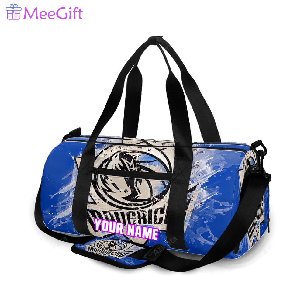Dallas mavericks logo art 4 personalized name travel bag gym bag 2033 Travel Bag