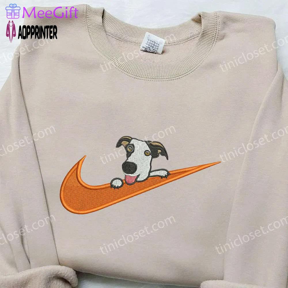 Dalmatian x nike embroidered shirt: unique animal design customizable nike tee Embroidered Shirt