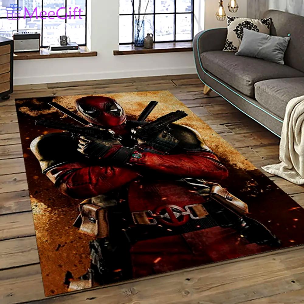 Deadpool marvel movie retangle carpet area rug home decor best gift for fan and friends dp28 Rectangle Rug