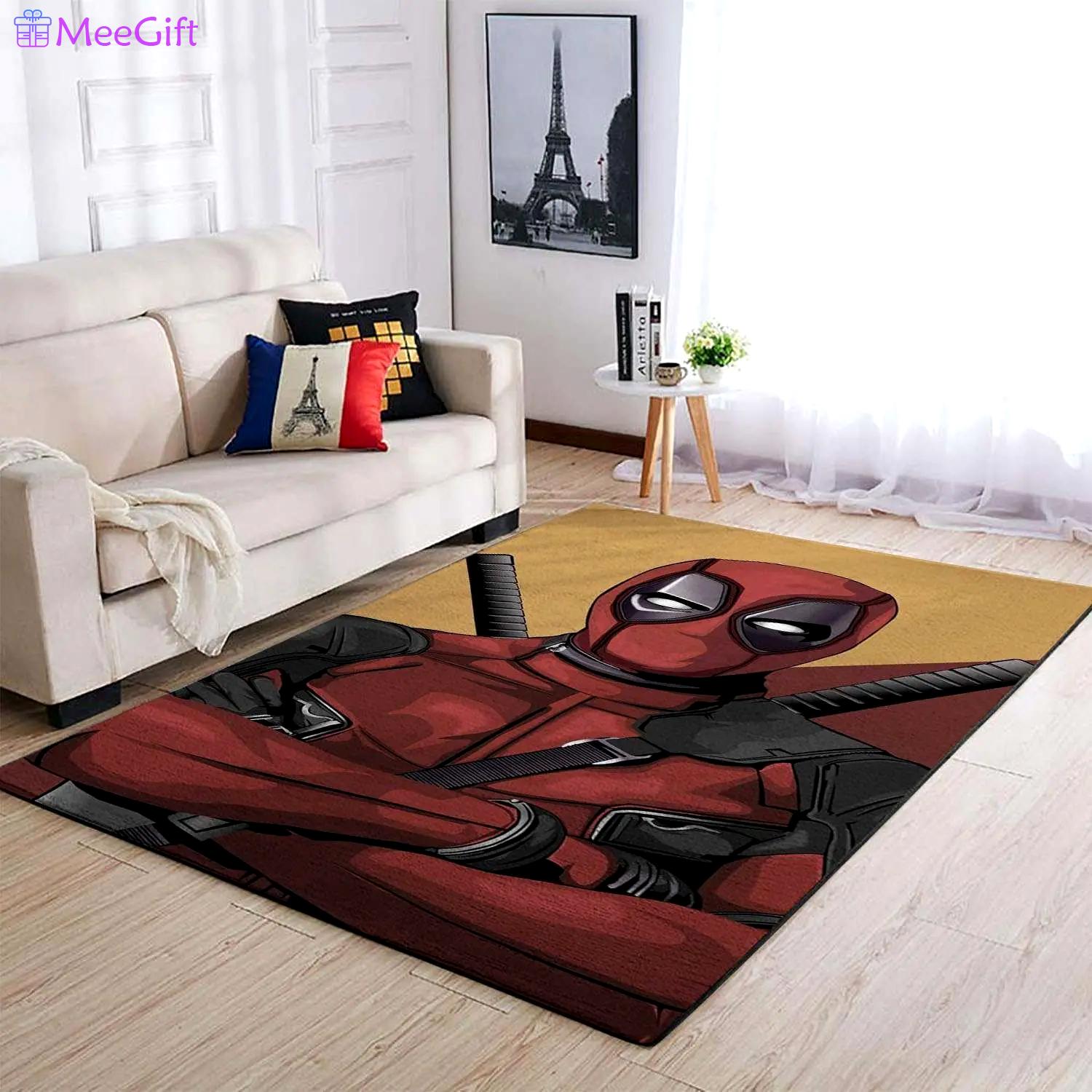 Deadpool marvel superheros area rugs marvel movies living room rug dp91204 Rectangle Rug