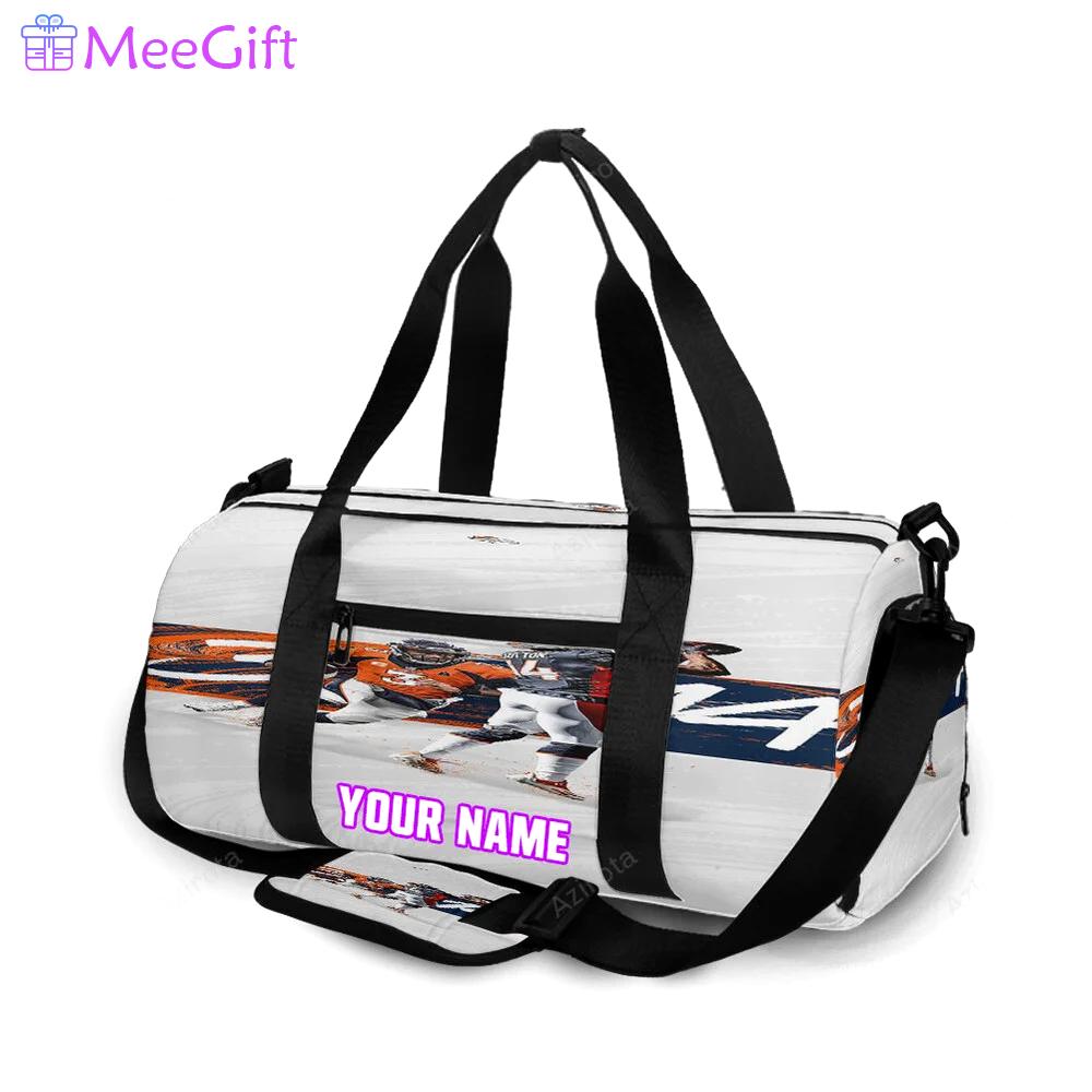 Denver broncos dangeruss wilson x sutton courtland personalized name travel bag gym bag 994 Travel Bag