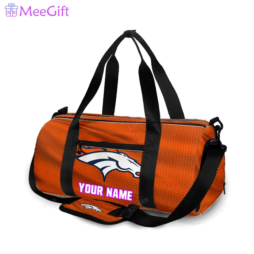 Denver broncos emblem v8 personalized name travel bag gym bag 811 Travel Bag