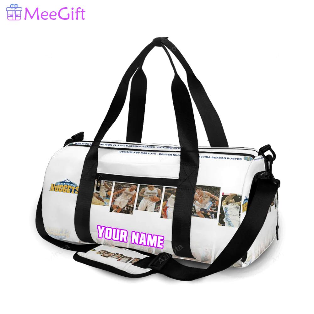 Denver nuggets all players2 personalized name travel bag gym bag 881 Travel Bag