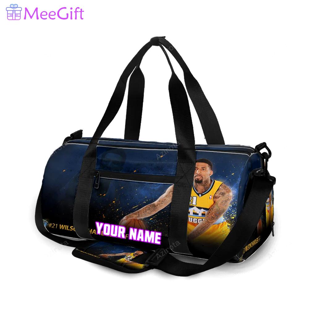 Denver nuggets wilson chandler1 personalized name travel bag gym bag 1976 Travel Bag