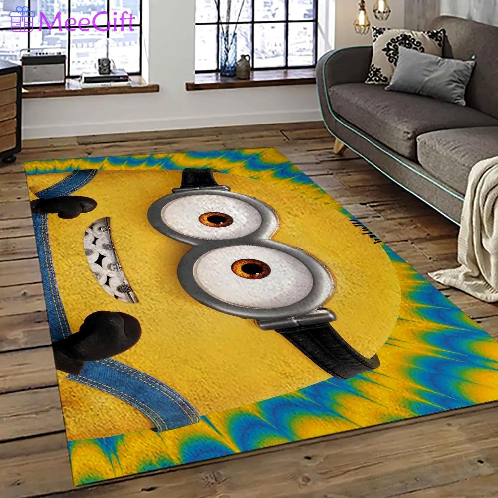 Despicable me film movie minion characters area rug home decor halloween gift best present for friends dmm81 Rectangle Rug