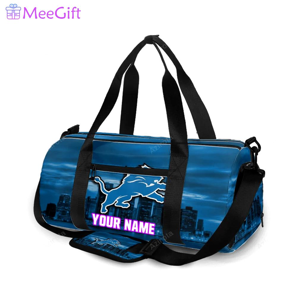 Detroit lions emblem city personalized name travel bag gym bag 2003 Travel Bag