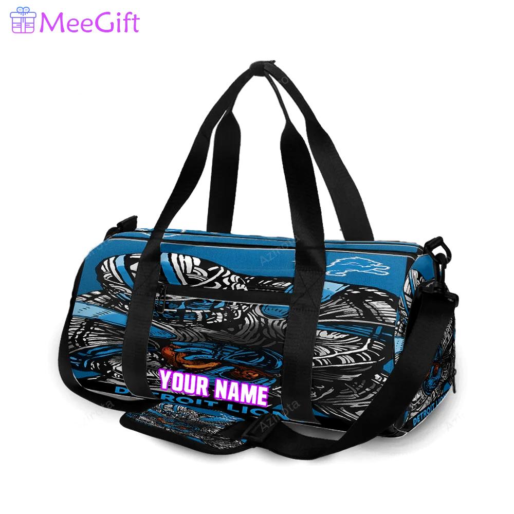 Detroit lions player tribal personalized name travel bag gym bag 292 Travel Bag
