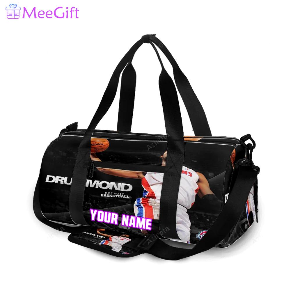 Detroit pistons andre drummond1 personalized name travel bag gym bag 1362 Travel Bag
