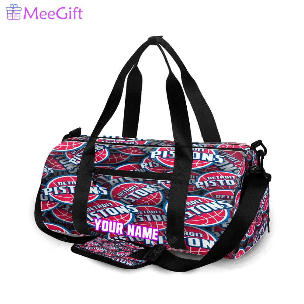 Detroit pistons1 personalized name travel bag gym bag 2163 Travel Bag