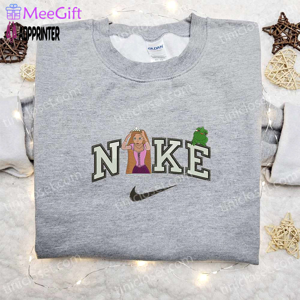 Disney characters embroidered shirt sweatshirt & hoodie by rapunzel and lizard x nike Embroidered Shirt