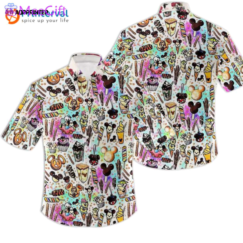 Disney parks food hawaiian shirt, summer family hawaiian shirts Hawaii Shirt
