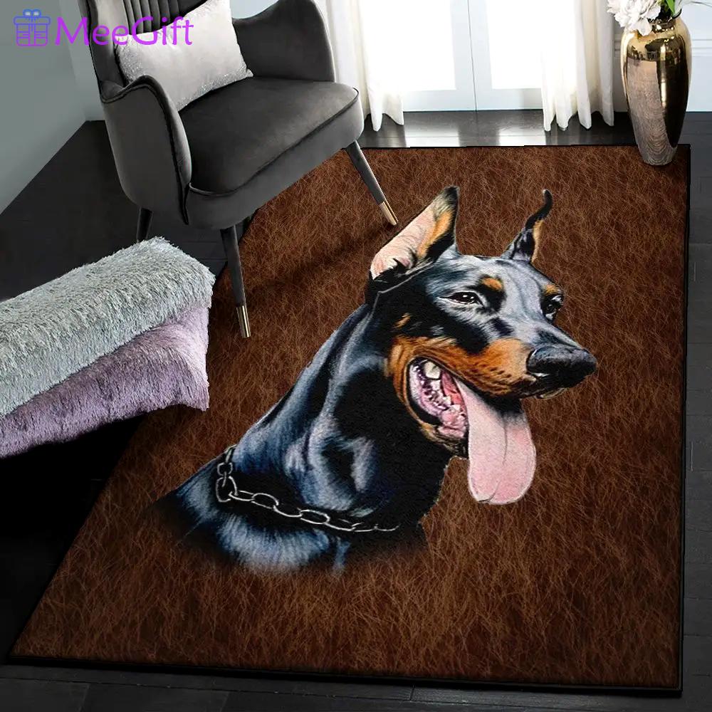 Doberman area rugs, doberman rug Rectangle Rug