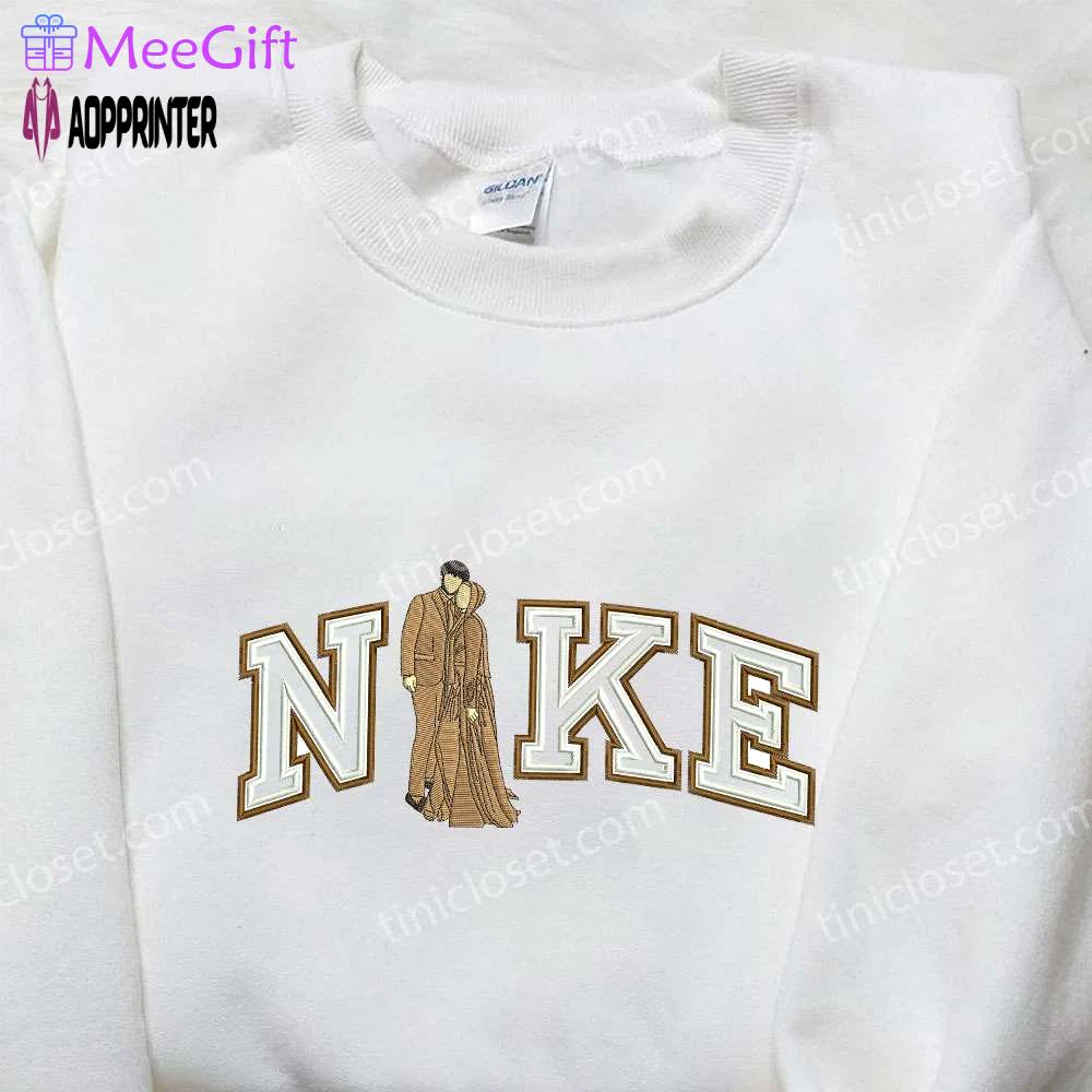 Double outline married x nike embroidered shirt: valentine s day custom design Embroidered Shirt