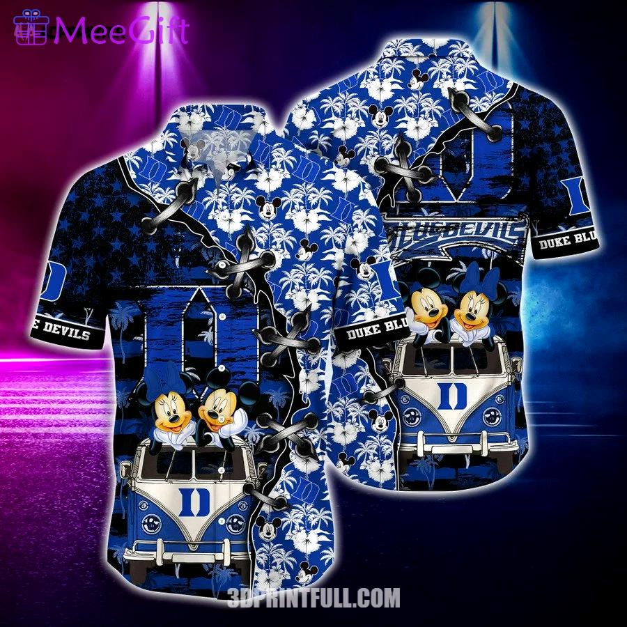 Duke blue devils 3d hawaiian shirt beach Hawaii Shirt