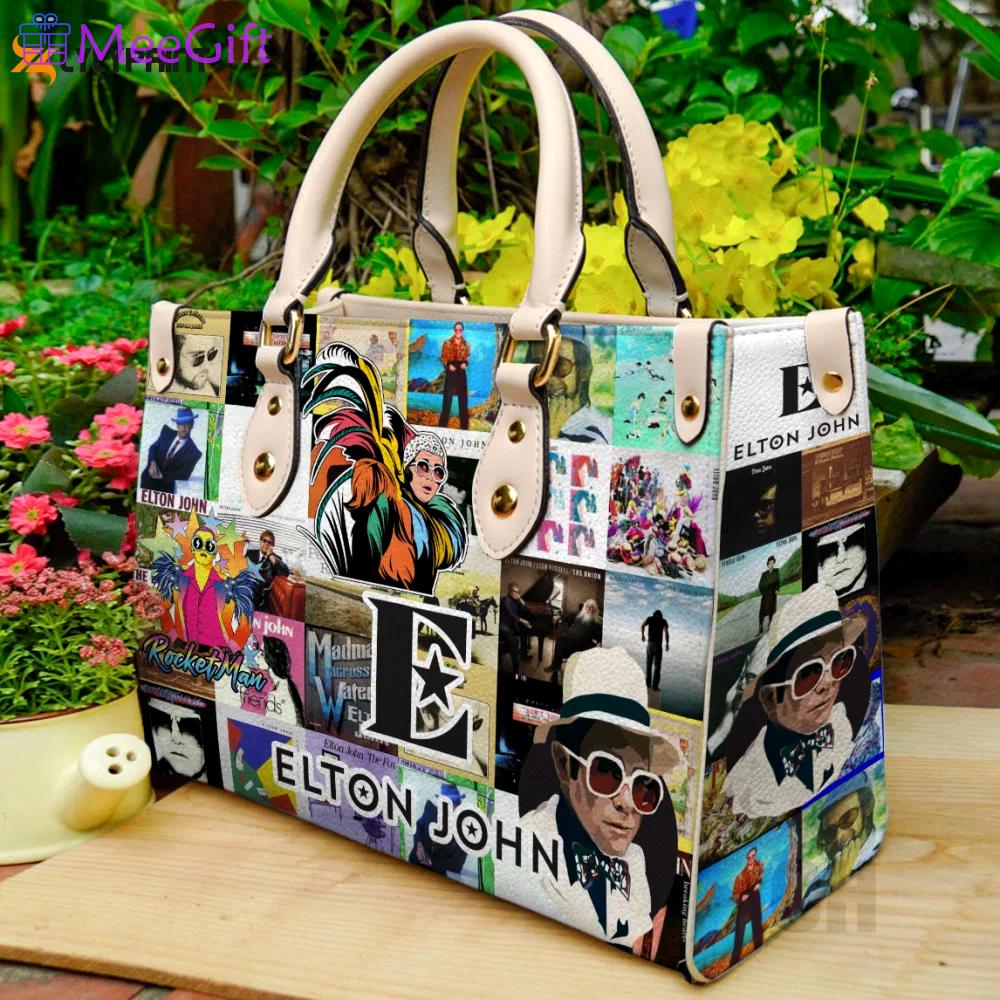 Elton john hand leather bag for women gift 1830 Women Leather Hand Bag
