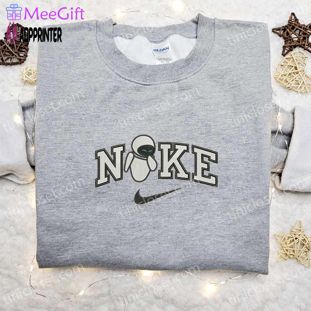 Eve x swoosh cartoon & disney characters embroidered sweatshirt: custom hoodie Embroidered Shirt