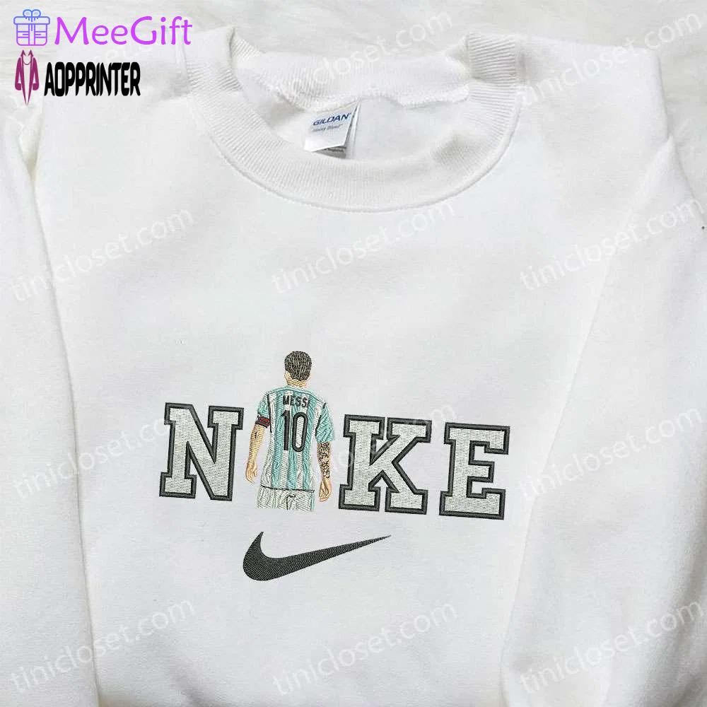 Exclusive messi x nike embroidered hoodie & celebrity shirt: nike inspired apparel Embroidered Shirt