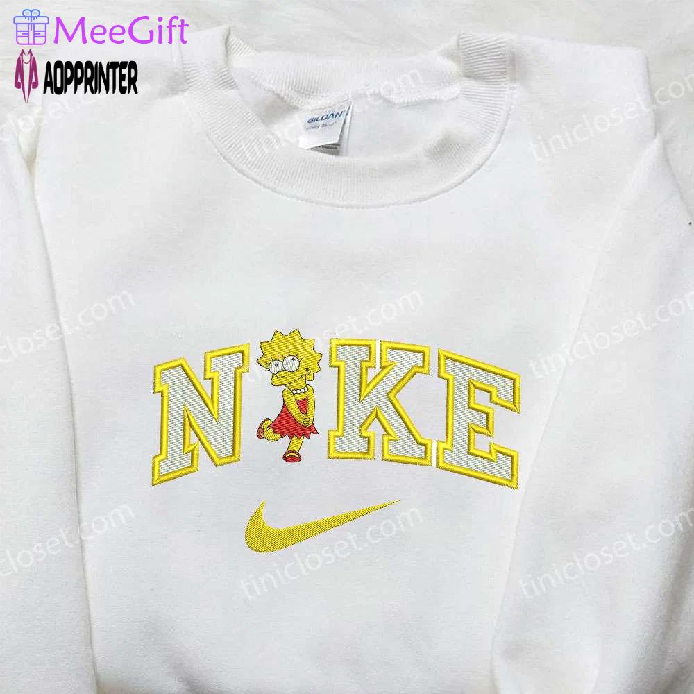 Exclusive nike x lisa marie simpson embroidered shirt: the perfect cartoon statement! Embroidered Shirt