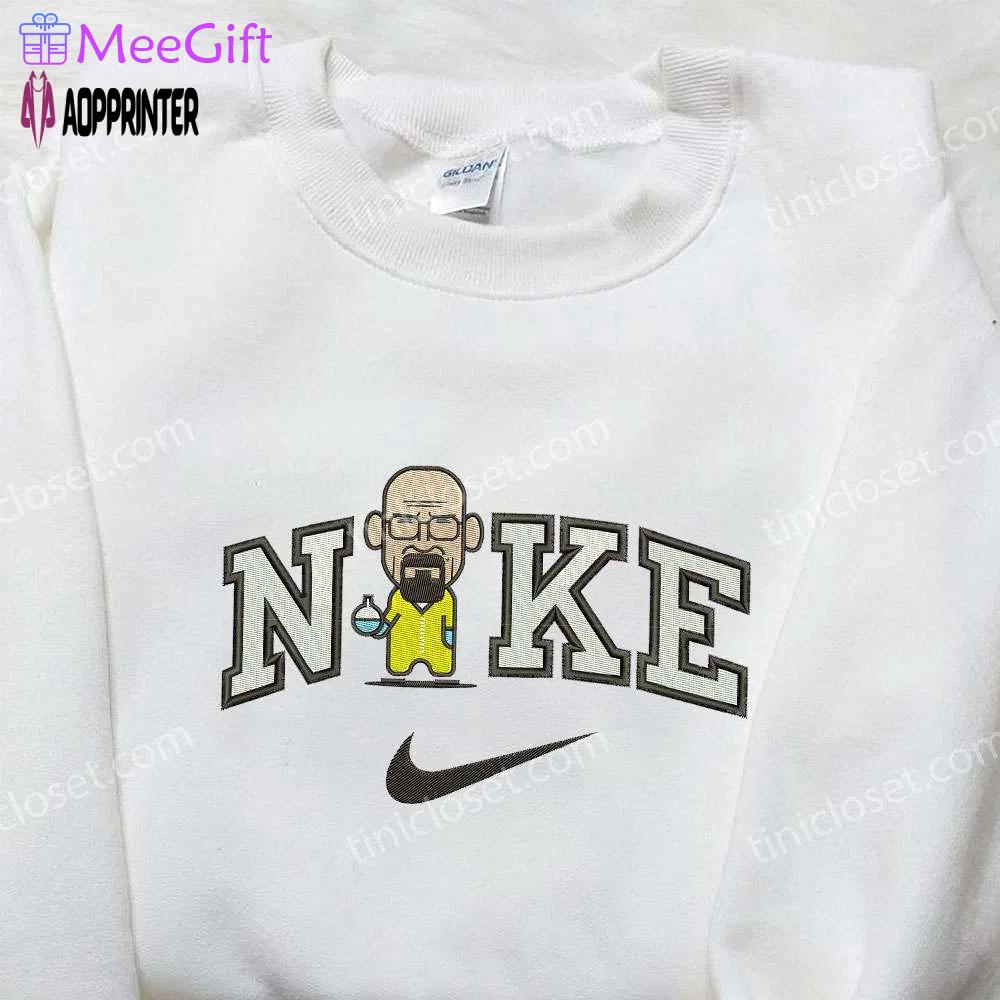 Exclusive professor white x nike embroidered shirt: breaking bad & nike inspired designs Embroidered Shirt