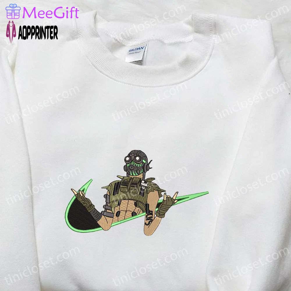 Exclusive swoosh x octane hoodie apex legends & nike inspired embroidered shirt Embroidered Shirt