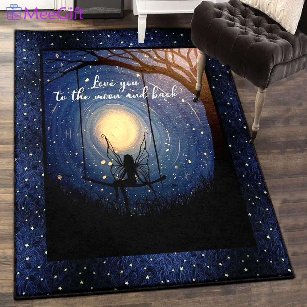 Fair folk bedroom rugs, fairy rug Rectangle Rug