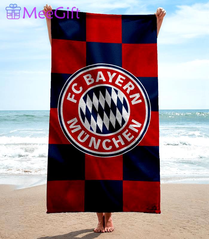 Fc bayern münchen soft cotton bath large beach towel hot 2023 item fashion Beach Towel