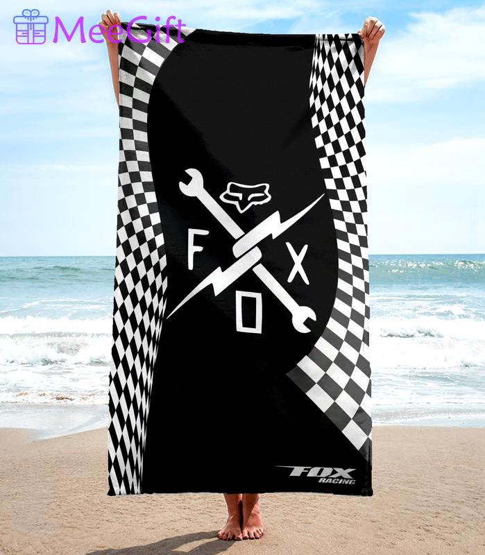 Fox racing soft cotton bath large beach towel hot 2023 item fashion Beach Towel