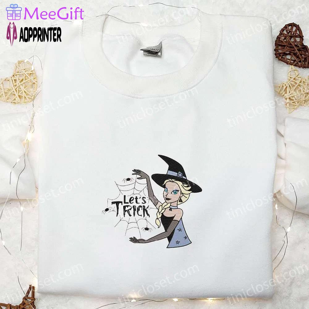 Frozen elsa princess halloween embroidered shirt – best gift for daughter Embroidered Shirt