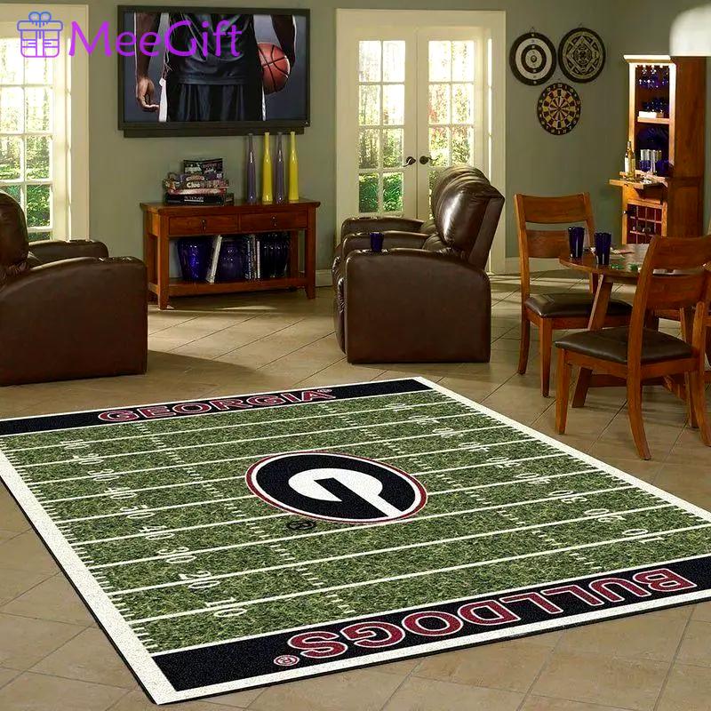 Georgia bulldogs area rug ncaa carpet living room rug regtangle carpet Rectangle Rug