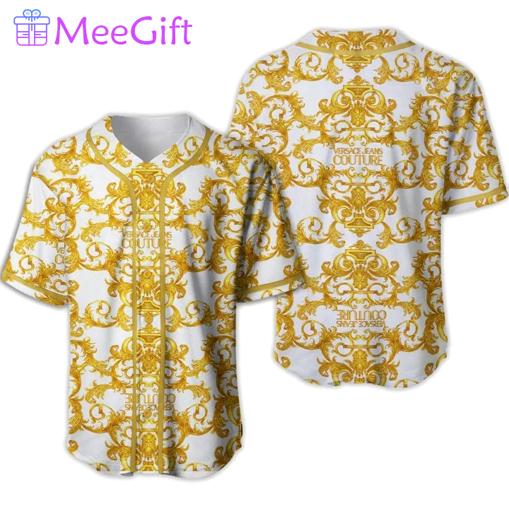 Gianni versace couture baseball jersey shirt luxury clothing clothes sport for men women hot 2023 Baseball Jersey Shirt