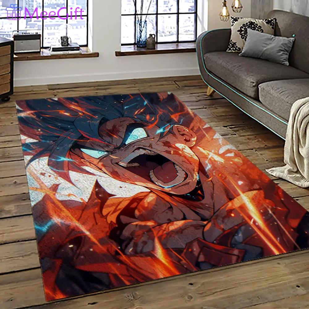 Goku characters cartoon movie carpet rectangle area rug for living room bedroom decor gku19 Rectangle Rug