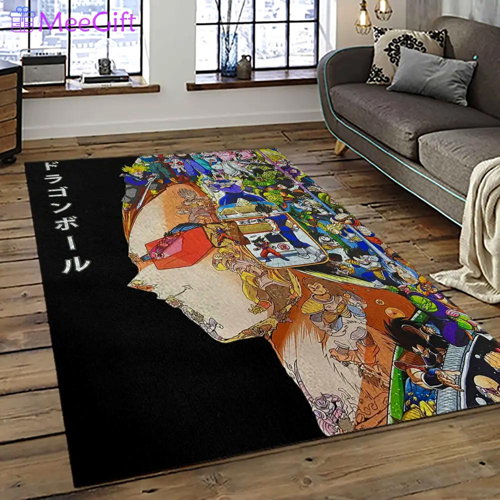 Goku characters cartoon movie carpet rectangle area rug for living room bedroom decor gku37 Rectangle Rug