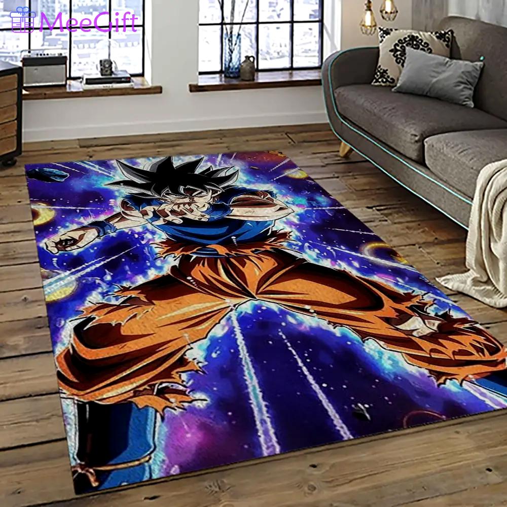 Goku characters cartoon movie carpet rectangle area rug for living room bedroom decor gku4 Rectangle Rug