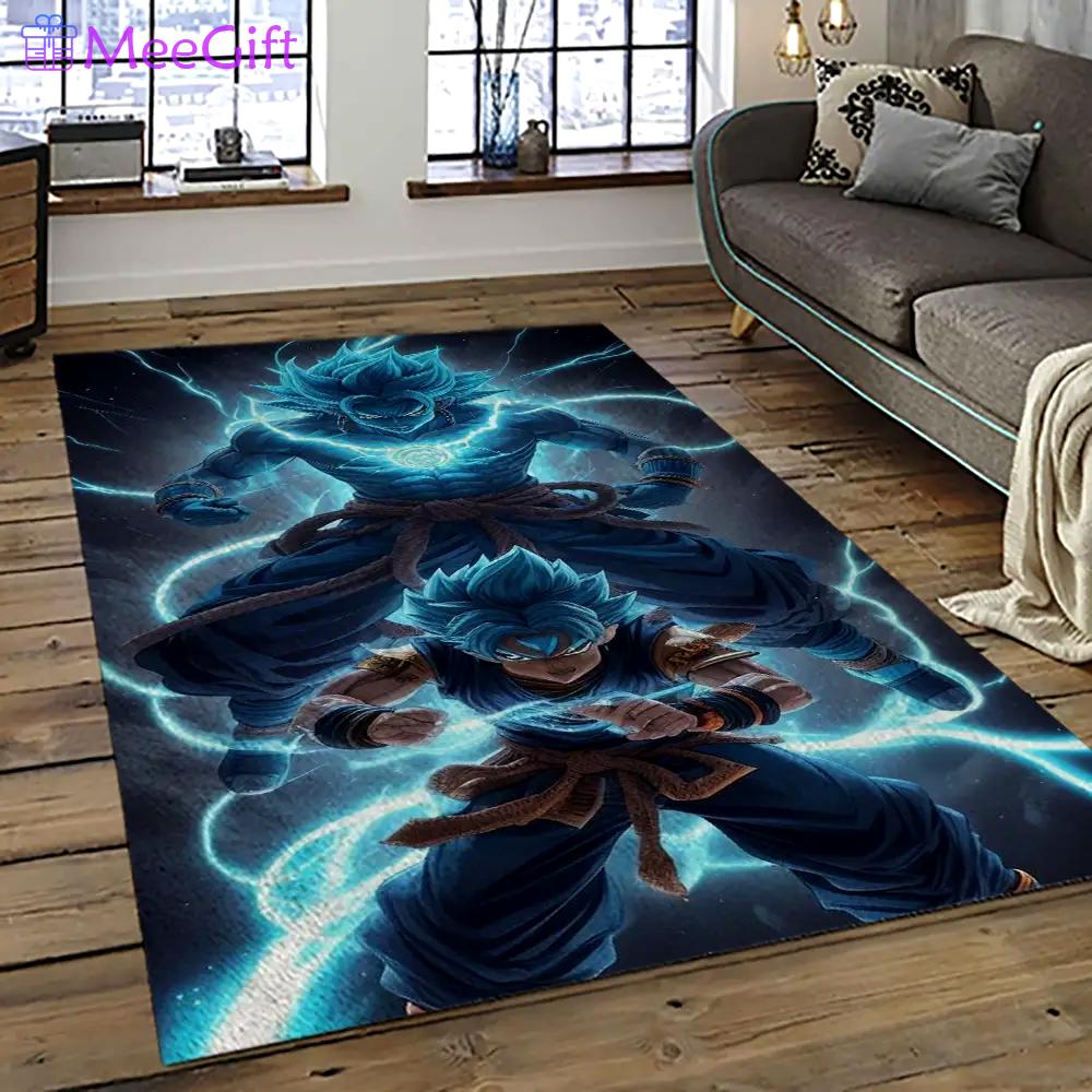 Goku characters cartoon movie carpet rectangle area rug for living room bedroom decor gku50 Rectangle Rug